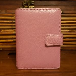 Designers Guild Pink Leather Agenda PM size